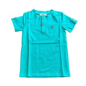 NEW Sawyer & Finn Tropical Emerald Tab Tee sz 4
